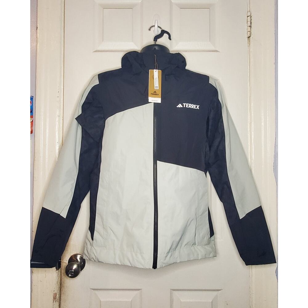 ADIDAS Size S TERREX Xperior Hybrid Rain.RDY Jacket IB4957 Wonder Silver - Picture 3 of 8